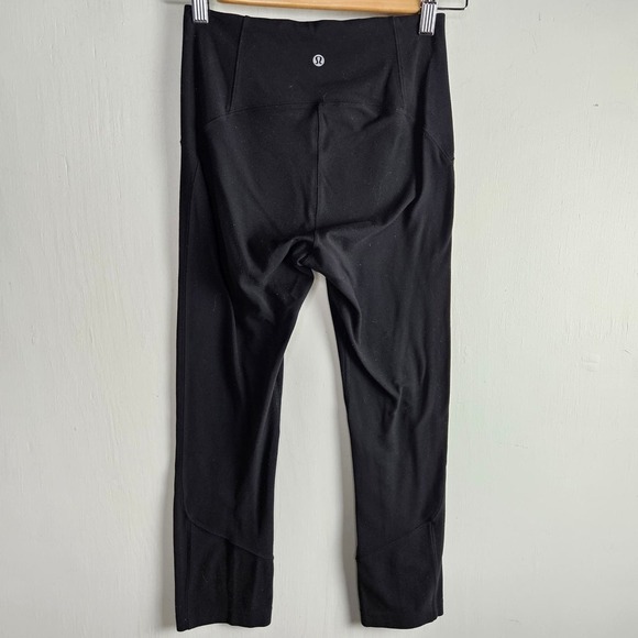 Lululemon Full Freedom Crop 21" Legging 4 Black Capri - Picture 6 of 12